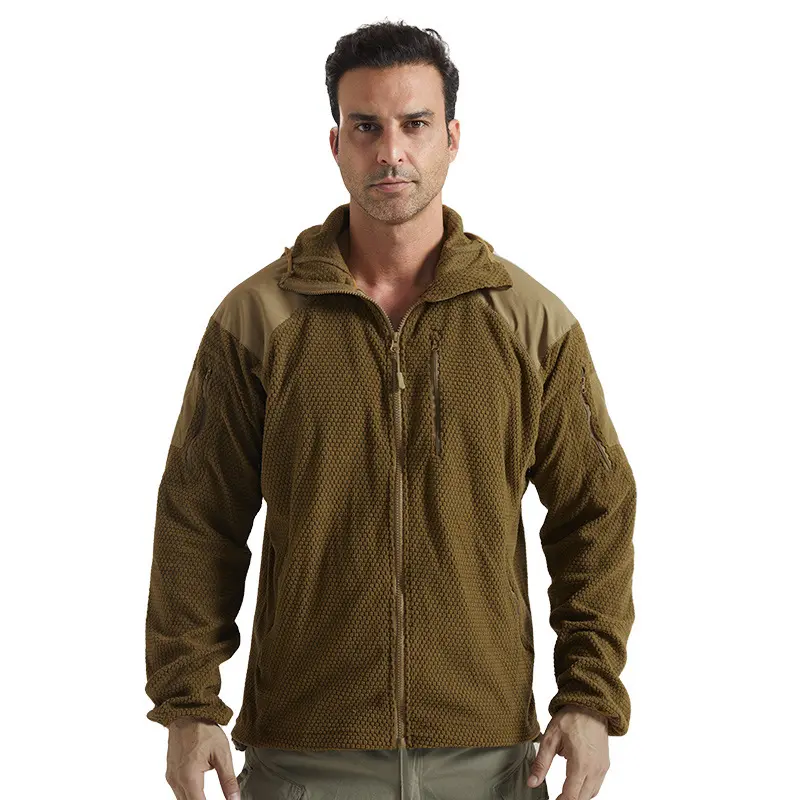 Winter Men's Polar Fleece Warm Jackets Men Softshell Tactical Sweatshirts Men Climbing Thermal Windbreaker Zipper Hooded Jackets