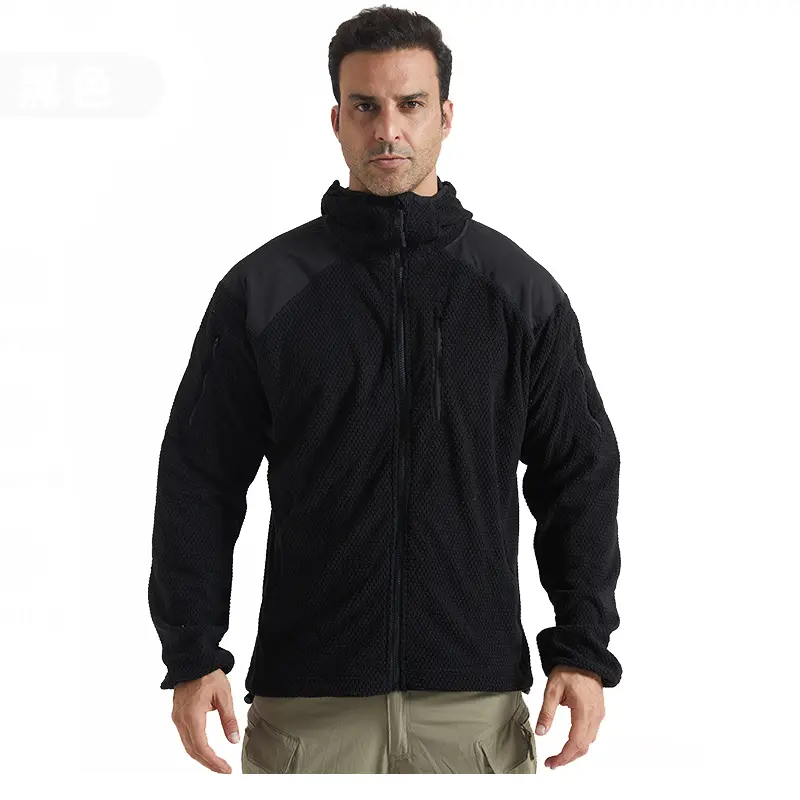 Winter Men's Polar Fleece Warm Jackets Men Softshell Tactical Sweatshirts Men Climbing Thermal Windbreaker Zipper Hooded Jackets