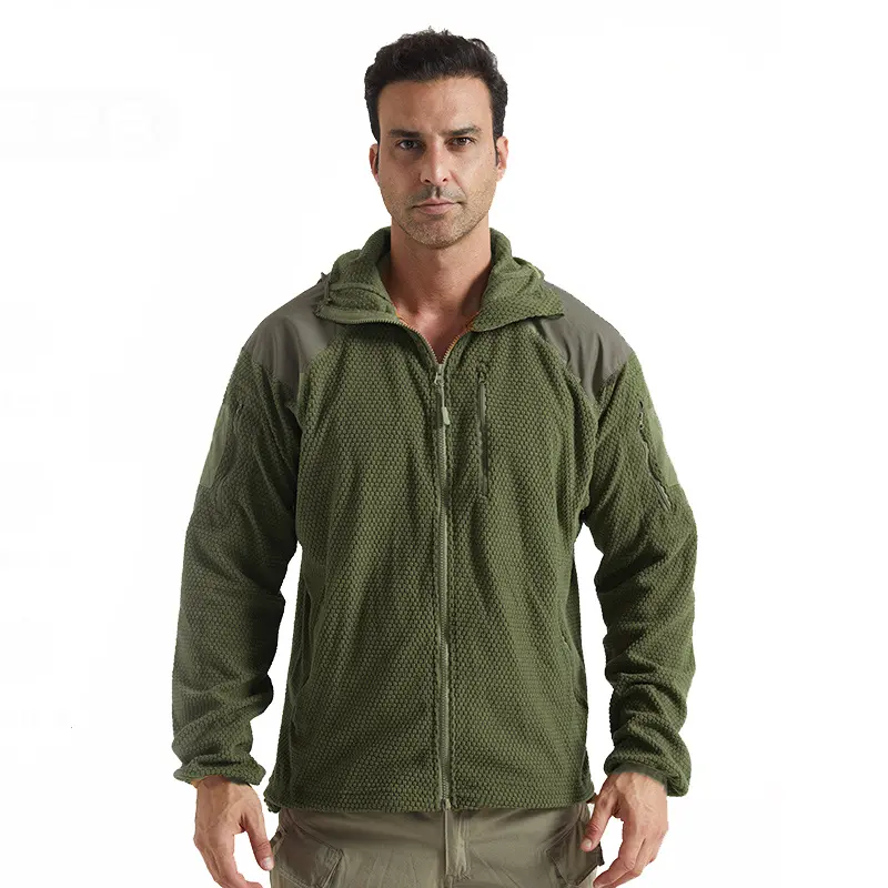 Winter Men's Polar Fleece Warm Jackets Men Softshell Tactical Sweatshirts Men Climbing Thermal Windbreaker Zipper Hooded Jackets