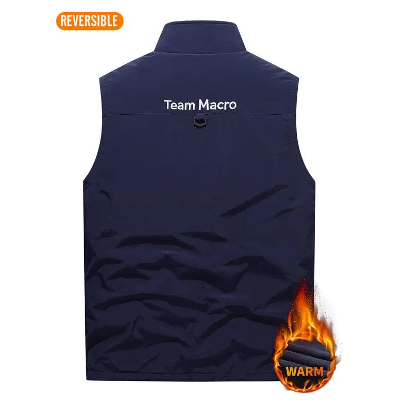 Winter Mens Polar Fleece Warm Vests Men Double-Side Wear Waterproof Waistcoats Outdoor Men Softshell Thermal Vests Clothing