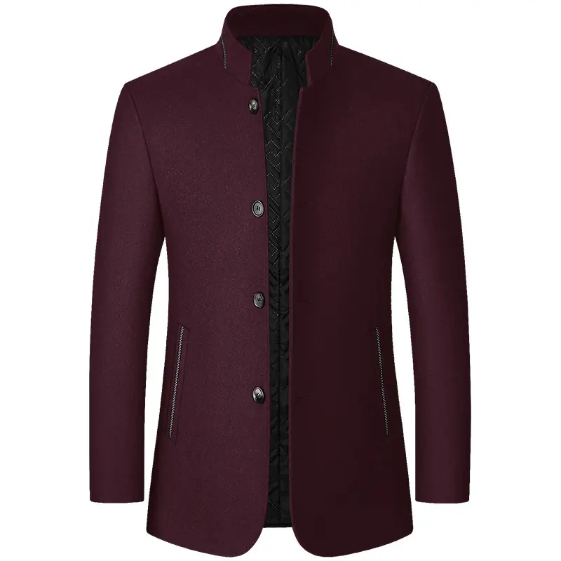 Winter Men's Woolen Trench Coats Luxury Male Thicken Warm Wool Parka Jackets Casual Mens Business Comfortable Overcoats Clothing