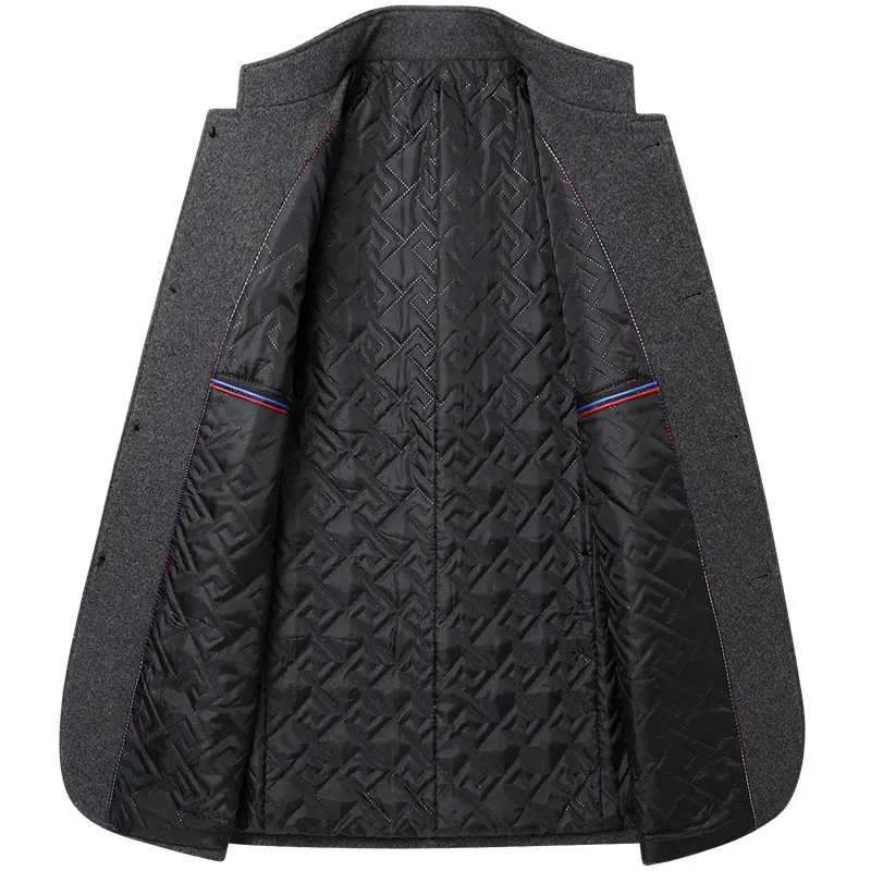 Winter Men's Woolen Trench Coats Luxury Male Thicken Warm Wool Parka Jackets Casual Mens Business Comfortable Overcoats Clothing