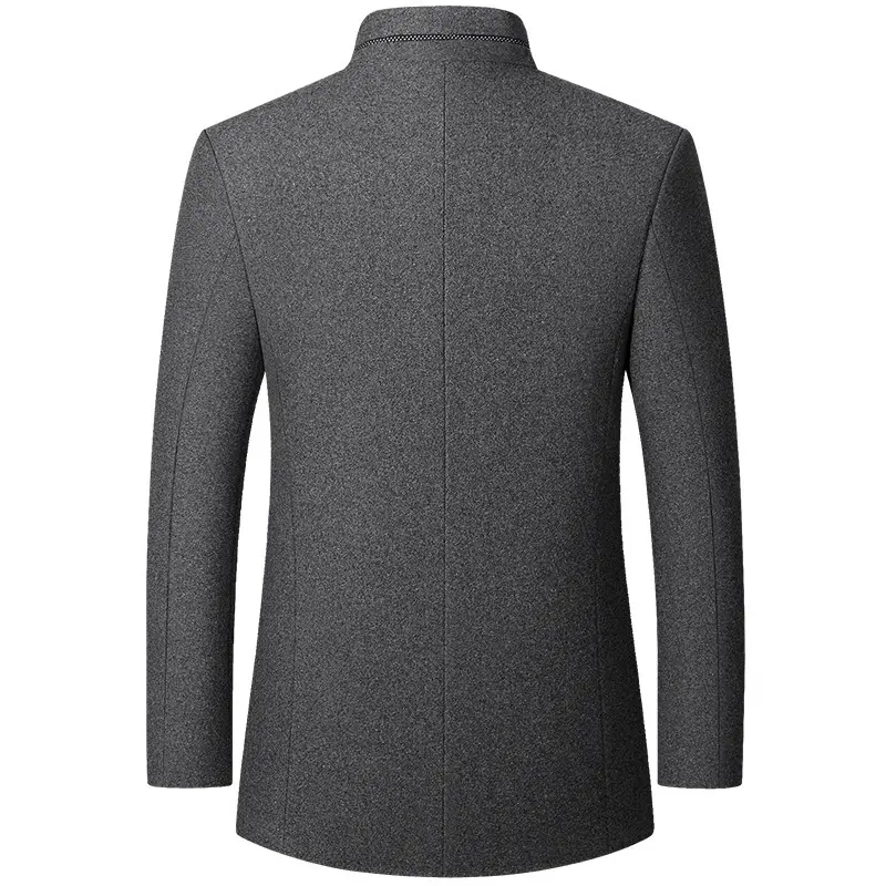 Winter Men's Woolen Trench Coats Luxury Male Thicken Warm Wool Parka Jackets Casual Mens Business Comfortable Overcoats Clothing