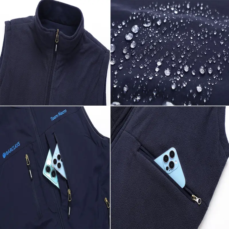 Winter Mens Polar Fleece Warm Vests Men Double-Side Wear Waterproof Waistcoats Outdoor Men Softshell Thermal Vests Clothing