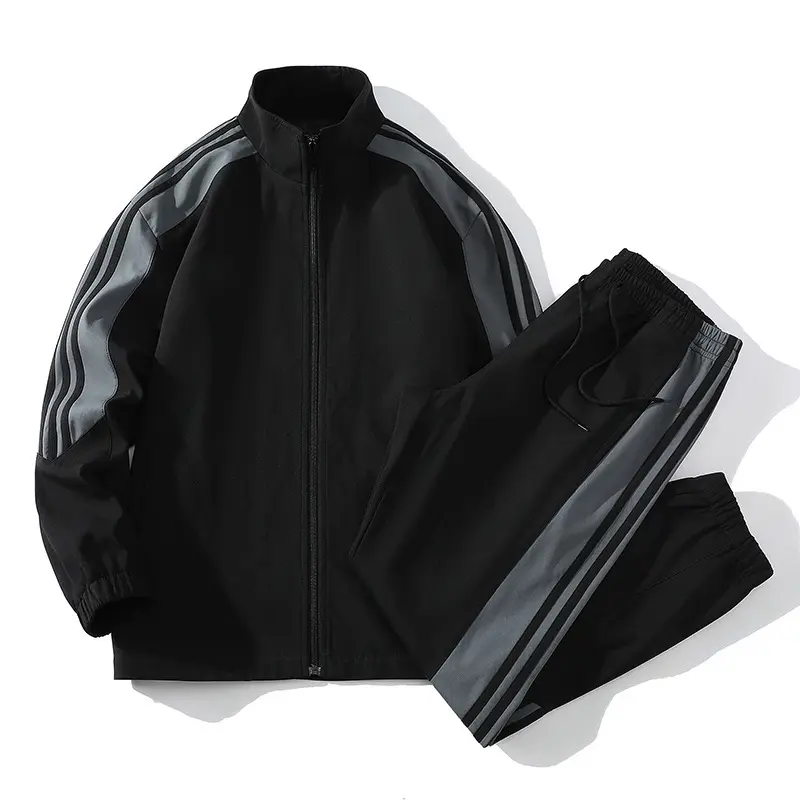 Spring Summer Men's Tracksuit Running Jogging Men Athletic Sports Fitness 2 Pieces Sets Jacket+pants Breathable Fishing Suits