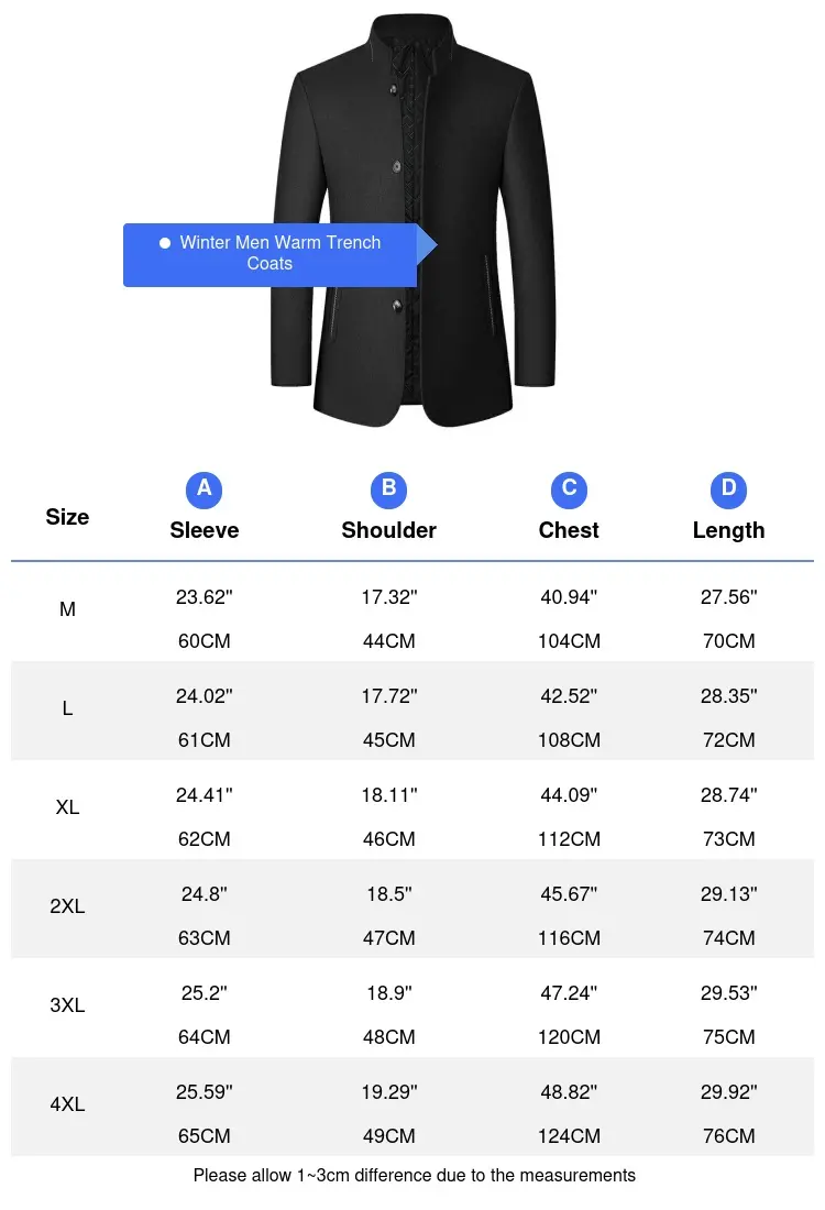 Winter Men's Woolen Trench Coats Luxury Male Thicken Warm Wool Parka Jackets Casual Mens Business Comfortable Overcoats Clothing
