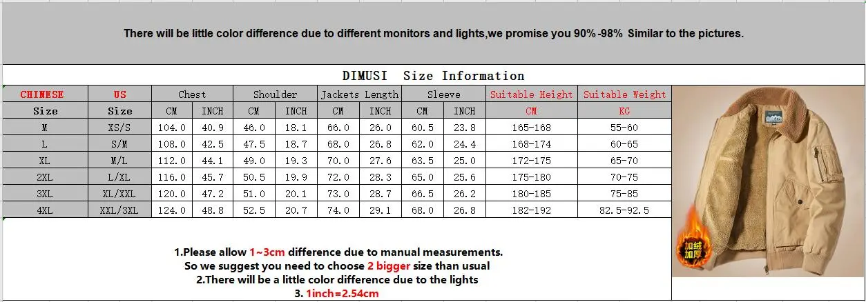 DIMUSI Winter Men's Bomber Jacket Casual Male Outwear Fleece Fur Collar Warm Coats Fashion Retro Military Jackets Man Clothing
