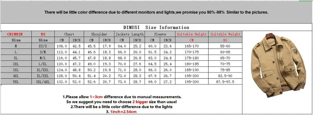 DIMUSI New Men's Bomber Jacket Casual Mens Turn Collar Cotton Tactical Coats Fashion Slim Fit Business Jackets Mens Clothing