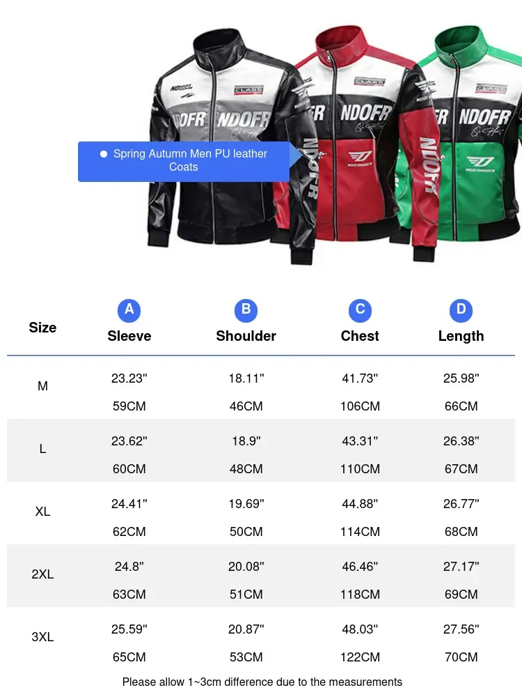 Spring Autumn Men's PU Leather Jackets Fashion Men Retro Stand Collar Motorcycle Leather Coats Men Pilot Zipper Leather Jackets