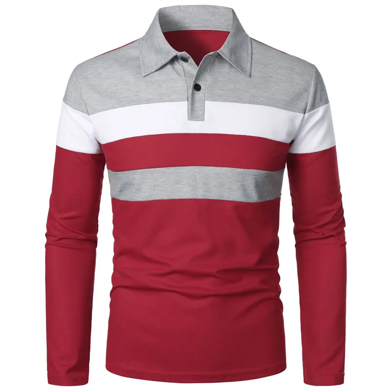 Summer Men's Golf Polo Shirt Fashion Men Long Sleeve Breathable Shirts Men Lapel Athletic Casual Sports T-Shirt Tops Clothing