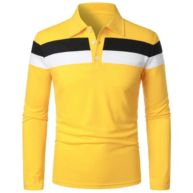 Summer Men's Golf Polo Shirt Fashion Men Long Sleeve Breathable Shirts Men Lapel Athletic Casual Sports T-Shirt Tops Clothing