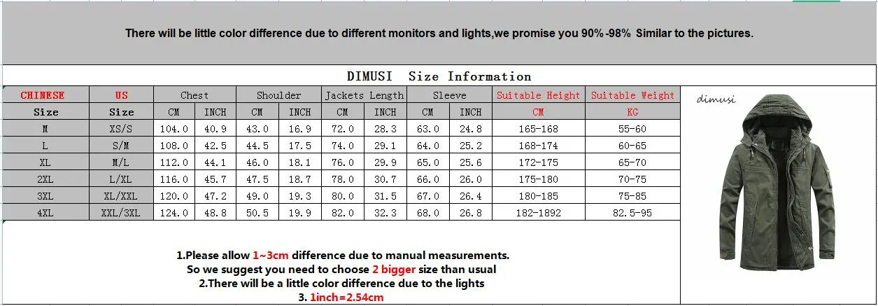 DIMUSI Men's Winter Mountain Ski Jacket Fleece Lined Cotton Military Windbreaker Jackets Man Thermal Parka Work Jackets Clothing