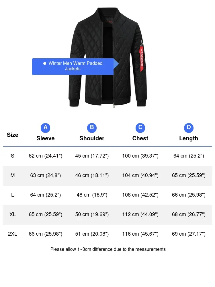 Winter Men's Warm Baseball Uniform Coats Fashion Men Fleece Lined Warm Windbreaker Jackets Men Plaid BusinessThermal Jackets