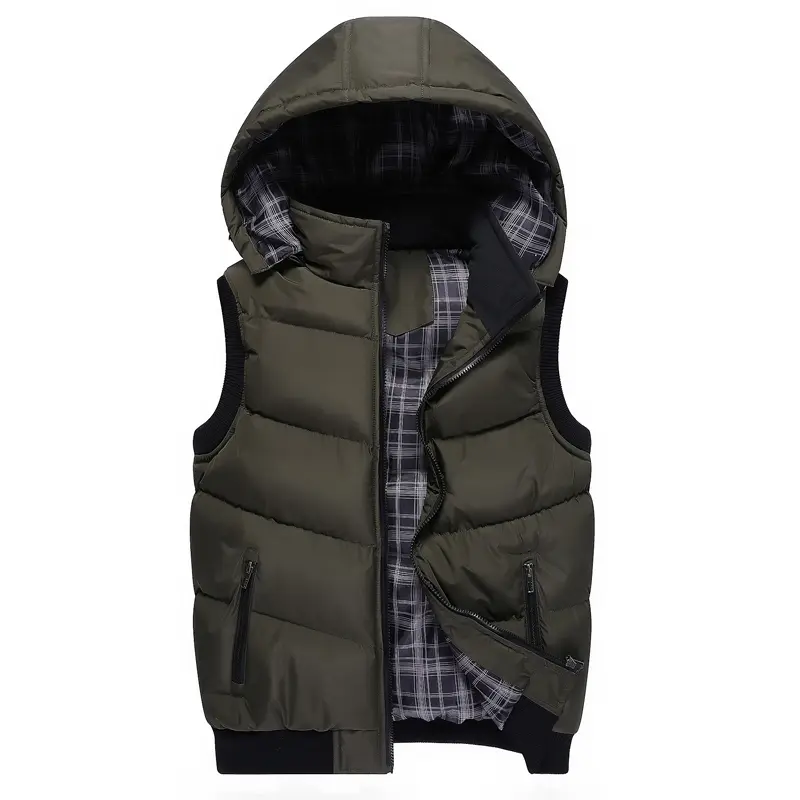 DIMUSI Mens Warm Vests Winter Mens Fashion Sleeveless Jackets Male Cotton-Padded Vests Men Thicken Brand Waistcoats Clothing 5XL