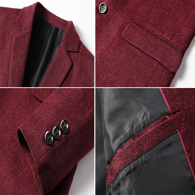 Autumn Mens Business Suit Coats Luxury Man Slim Fit Comfortable Jackets Casual Men Outwear Windbreaker Blends Overcoats Clothing