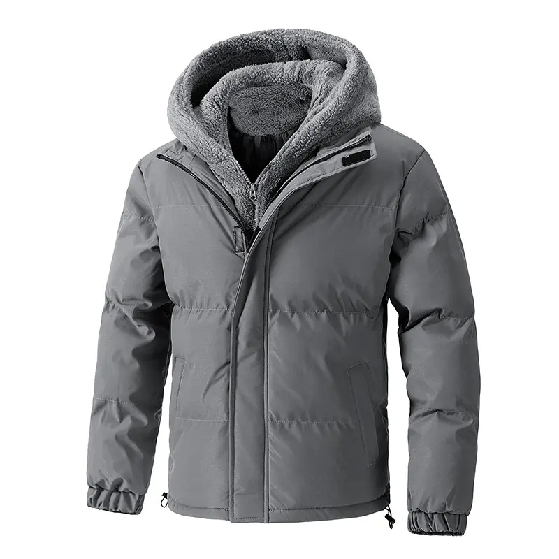 Winter Men's Warm Down Padded Jackets Fashion Men Cotton Thick Hooded Parkas Men Windbreaker Thermal Down Jacket Clothing 8XL
