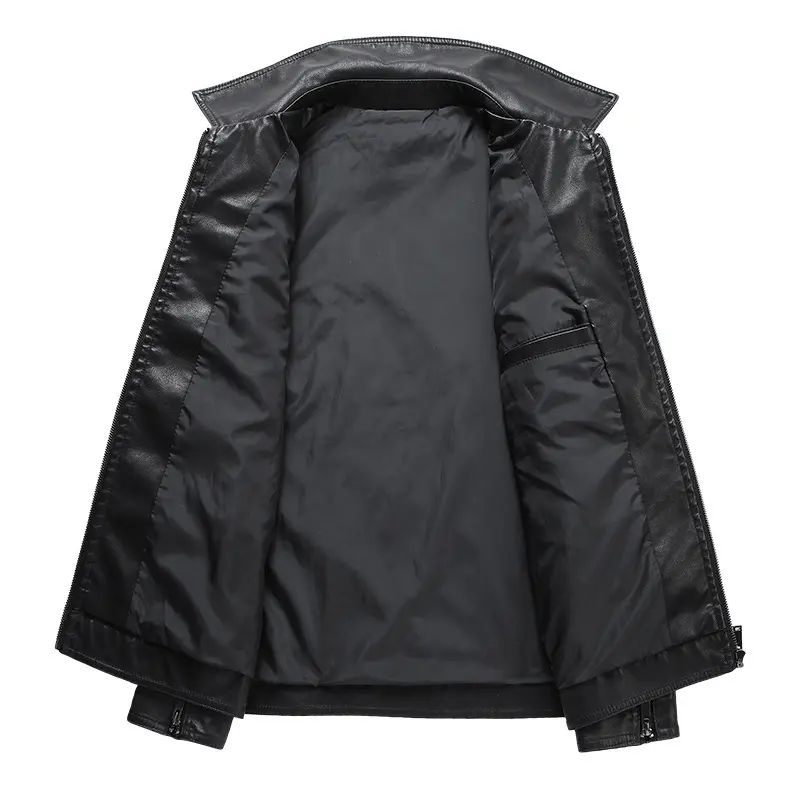 Spring Autumn Men's PU Leather Jackets Fashion Men Turn-Down Collar Biker Leather Coats Men Retro Motorcycle Leather Jacket 6XL
