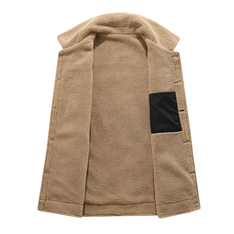 Autumn Winter Men's Fleece Vests Fashion Man Warm Padded Sleeveless Jackets Men Thermal Zipper Windbreaker Waistcoats Clothing