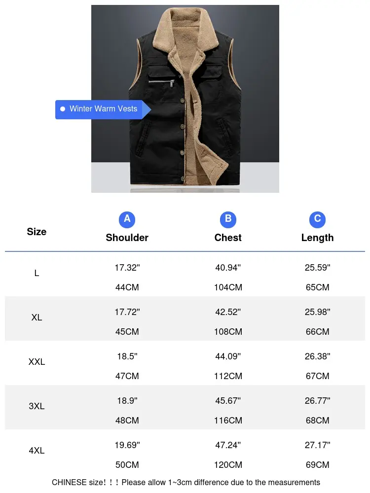 Autumn Winter Men's Fleece Vests Fashion Man Warm Padded Sleeveless Jackets Men Thermal Zipper Windbreaker Waistcoats Clothing
