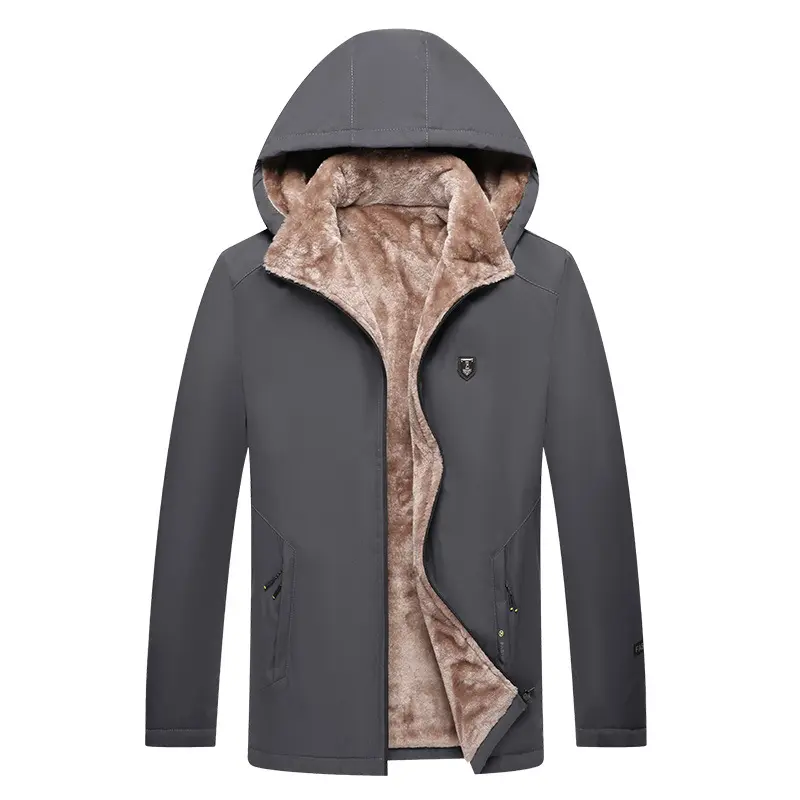 DIMUSI Winter Men's Bomber Jackets Casual Male Outwear Fleece Warm Windbreaker Padded Coats Man Business Hooded Jacket Clothing