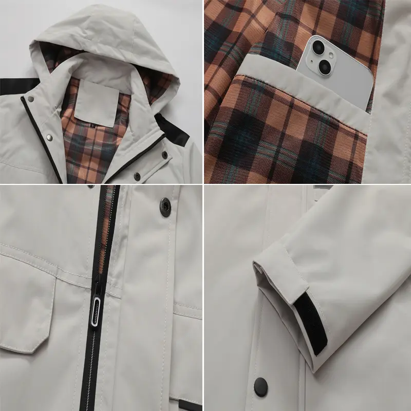 Spring Autumn Men's Hiking Waterproof Jackets Casual Men Climbing Windbreaker Hooded Coats Men Sports Breathable Zipper Jackets