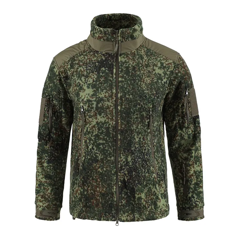 Winter Mens Softshell Warm Jacket Man Polar Fleece Army Camo Tactical Coats Men Stand Collar Thermal Windbreaker Sweatshirts