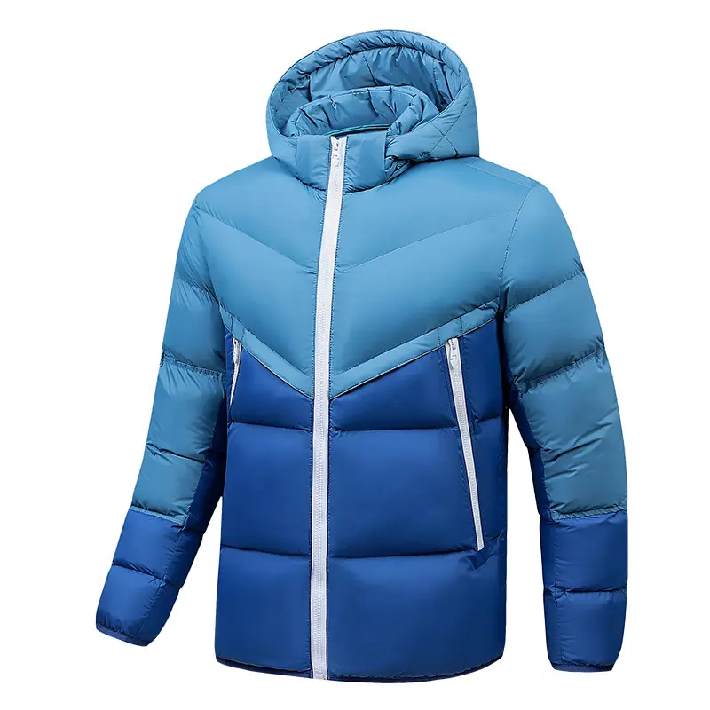 Autumn Winter Mens Warm Padded Jackets Fashion Men Cotton Thicken Hooded Parkas Men Sports Thermal Windbreaker Jacket Clothing