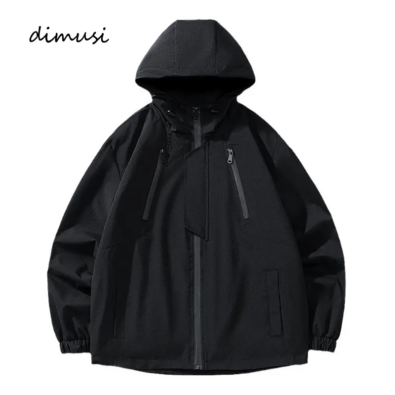 Spring Autumn Men's Hiking Windbreaker Jackets Casual Man Climbing Waterproof Hooded Coats Men Sports Breathable Zipper Jackets