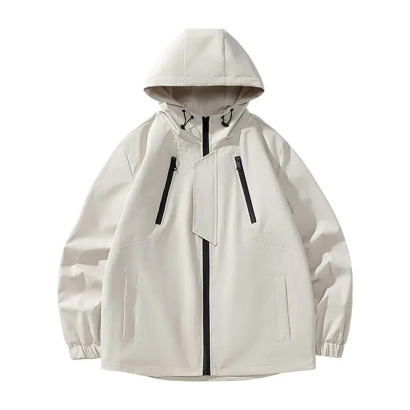 Spring Autumn Men's Hiking Windbreaker Jackets Casual Man Climbing Waterproof Hooded Coats Men Sports Breathable Zipper Jackets