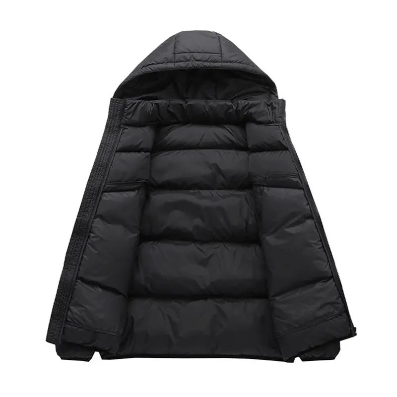 Autumn Winter Mens Warm Padded Jackets Fashion Men Cotton Thicken Hooded Parkas Men Sports Thermal Windbreaker Jacket Clothing