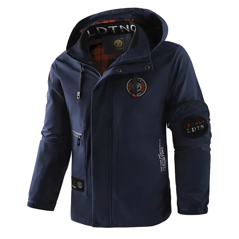 Autumn Men's Hiking Waterproof Jackets Men Outdoor Quick Dry Climbing Hooded Coats Men Sports Breathable Windbreaker Jackets 5XL