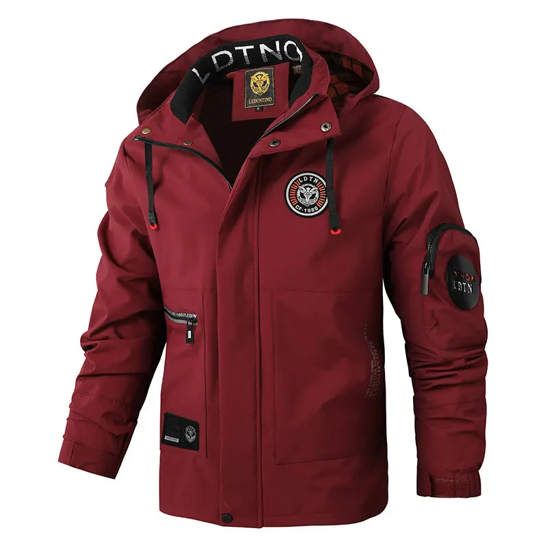 Autumn Men's Hiking Waterproof Jackets Men Outdoor Quick Dry Climbing Hooded Coats Men Sports Breathable Windbreaker Jackets 5XL