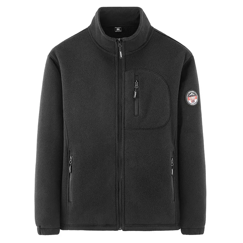 Winter Men Polartec Warm Jackets Men Stand Collar Sports Fleece Linner Coats Men Tactical Windbreaker Hiking Jacket Clothing