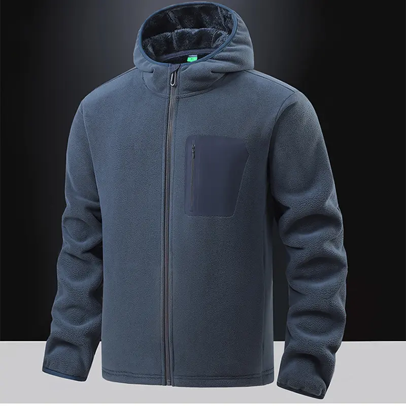 Winter Men's Polartec Fleece Jackets Fashion Men Soft Shell Warm Hooded Coats Men Outdoor Windbreaker Climbing Sweatshirts 5XL