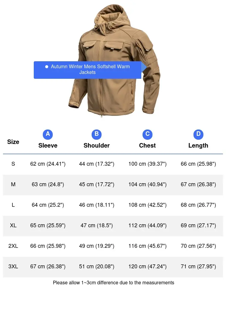 Winter Men's Softshell Warm Jackets Men Fleece Lined Camping Waterproof Action Jackets Outdoor Men Army Tactical Hooded Coats