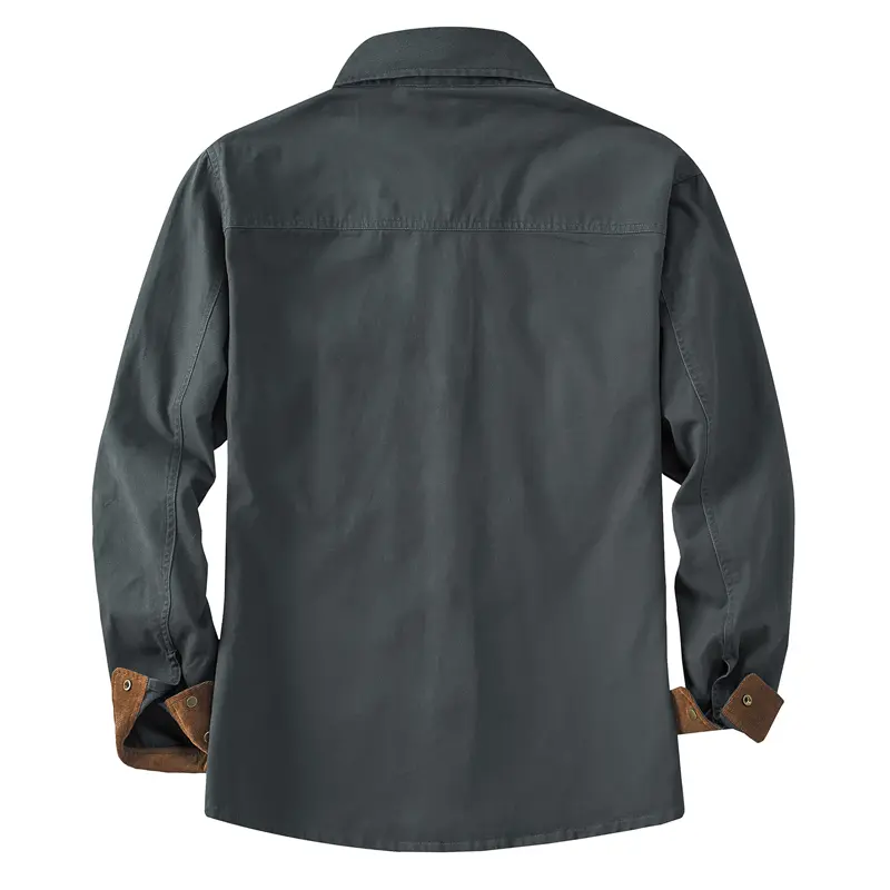 Autumn Winter Men's Corduroy Shirt Jacket Fashion Men Retro Lapel Cotton Warm Shirts Men Windbreaker Tactical Jacket Clothing