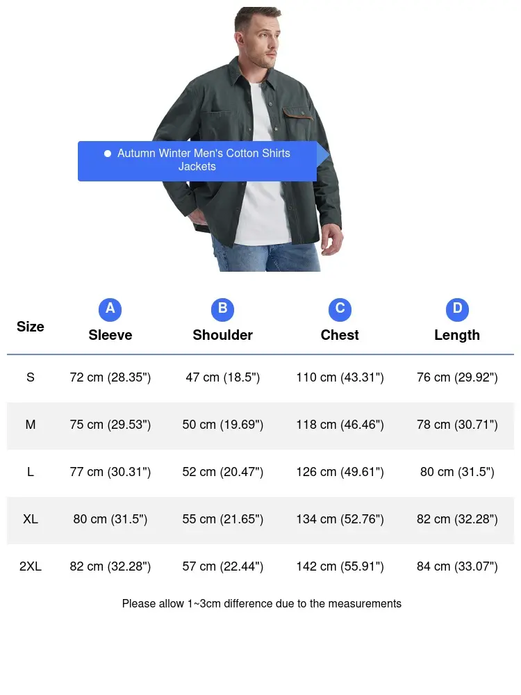 Autumn Winter Men's Corduroy Shirt Jacket Fashion Men Retro Lapel Cotton Warm Shirts Men Windbreaker Tactical Jacket Clothing