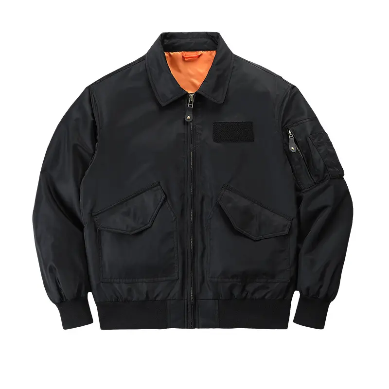 Spring Autumn Mens MA-1 Pilot Jacket Fashion Men Retro Bomber Zipper Coats Outdoor Men Sports Windbreaker Hiking Jacket Clothing