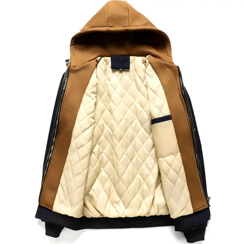 Spring Autumn Men's Tactical Jacket Men Thick Warm Windbreaker Hooded Coats Mens Sports Zipper Bomber Padded Jackets Clothing