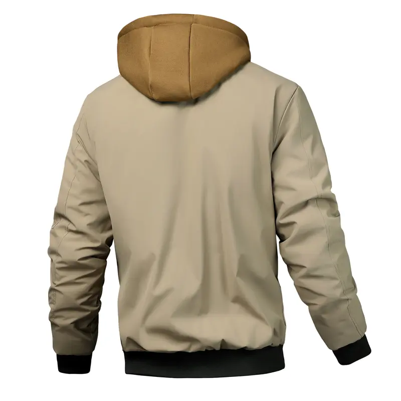 Spring Autumn Men's Tactical Jacket Men Thick Warm Windbreaker Hooded Coats Mens Sports Zipper Bomber Padded Jackets Clothing