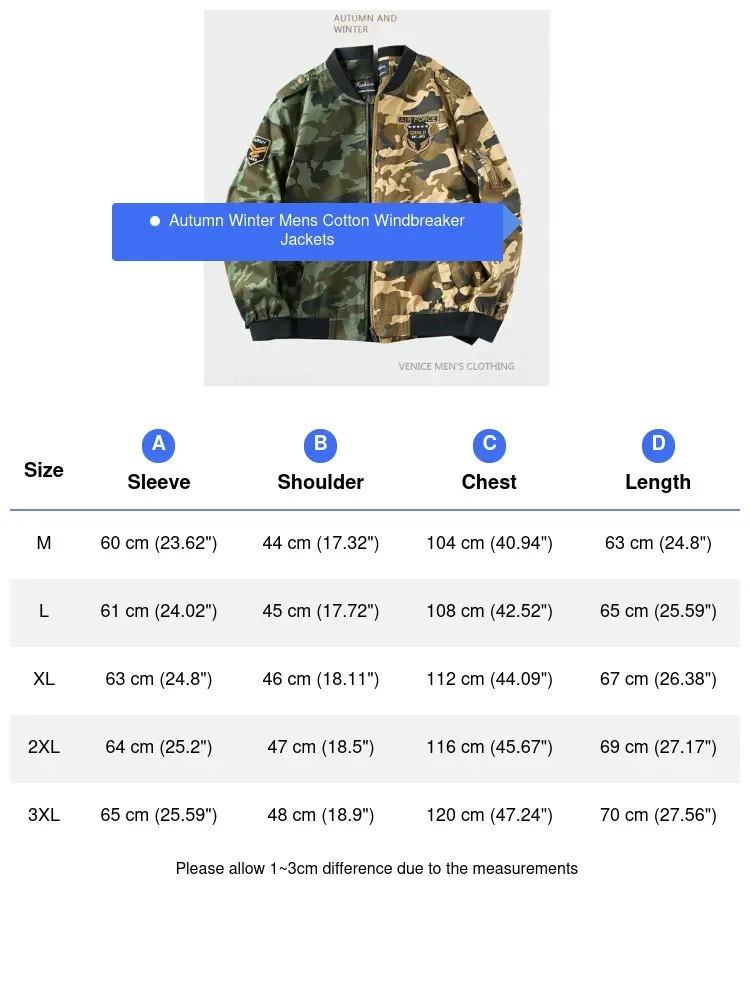 Autumn Men's Military Jacket Casual Man Cotton Baseball Uniform Camo Coats Men Hiking Windbreaker Zipper Jackets Clothing 5XL