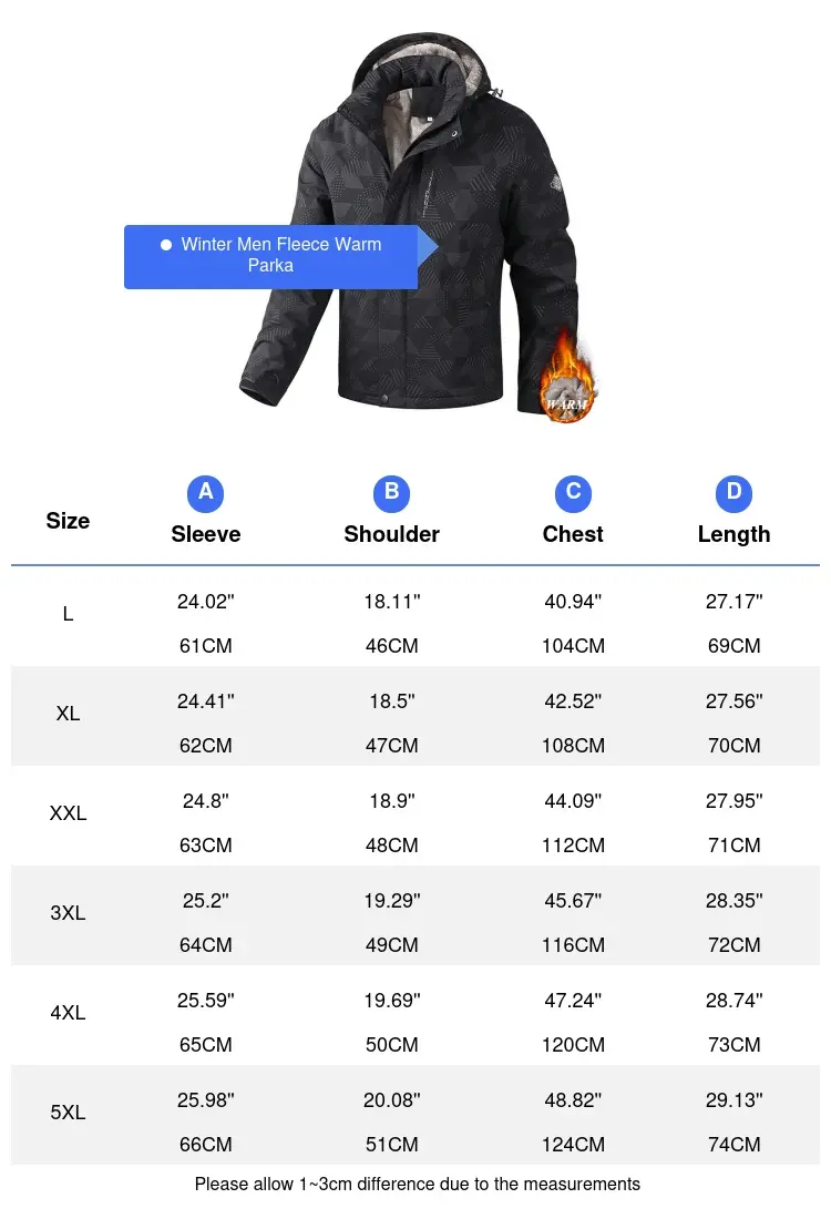 Winter Mens Fleece Warm Down Padded Jacket Men Cotton Thermal Hooded Parkas Men Thick Windbreaker Waterproof Jacket Men Clothing