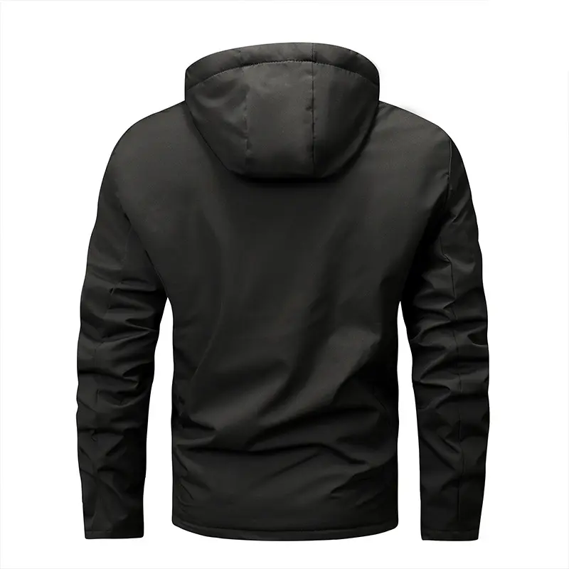 Autumn Winter Men's Padded Jackets Fashion Men's Fleece Lined Warm Hooded Coats Fashion Men Cotton Sports Jackets Clothing 6XL
