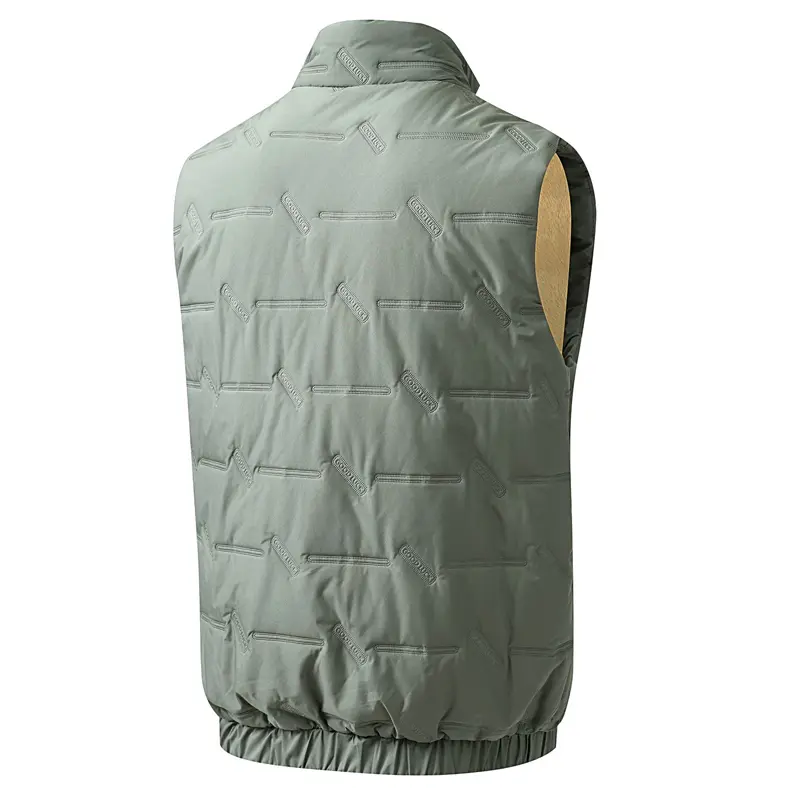 Autumn Winter Mens Fleece Warm Vests Fashion Men Stand Collar Cotton Thicken Waistcoats Men Sports Windbreaker Sleeveless Jacket