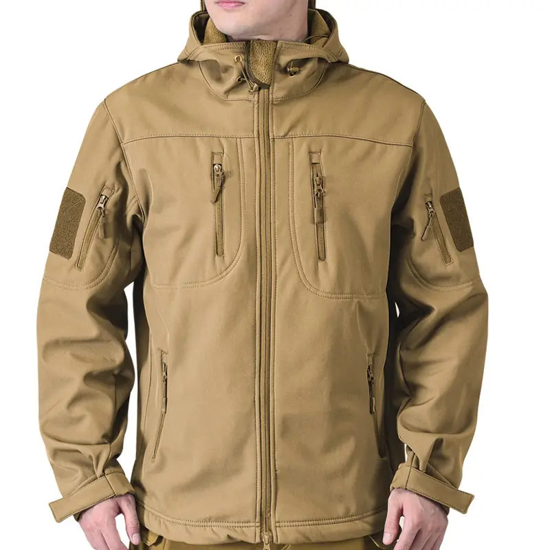 Autumn Winter Mens Army Tactical Jackets Men Softshell Warm Waterproof Action Jacket Men Mountain Ski Windbreaker Hooded Coats