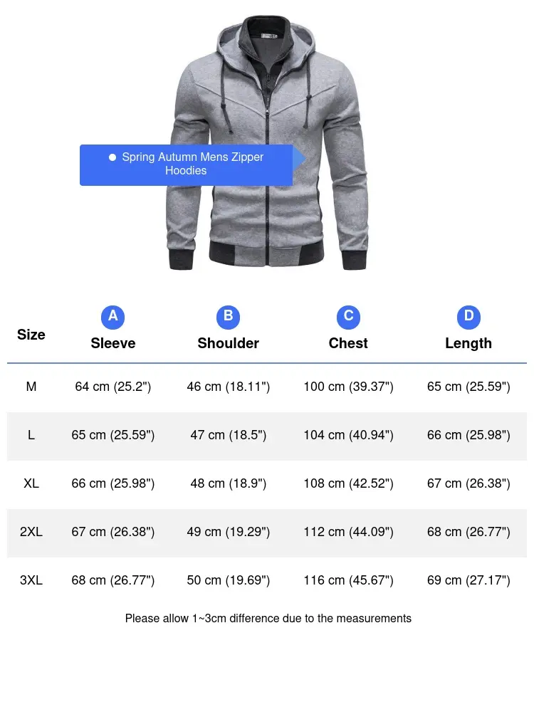 Spring Autumn Men's Cardigan Hoodies Fashion Mens Long Sleeve Windbreaker Hooded Jackets Men Sports Zipper Sweatshirts Clothing