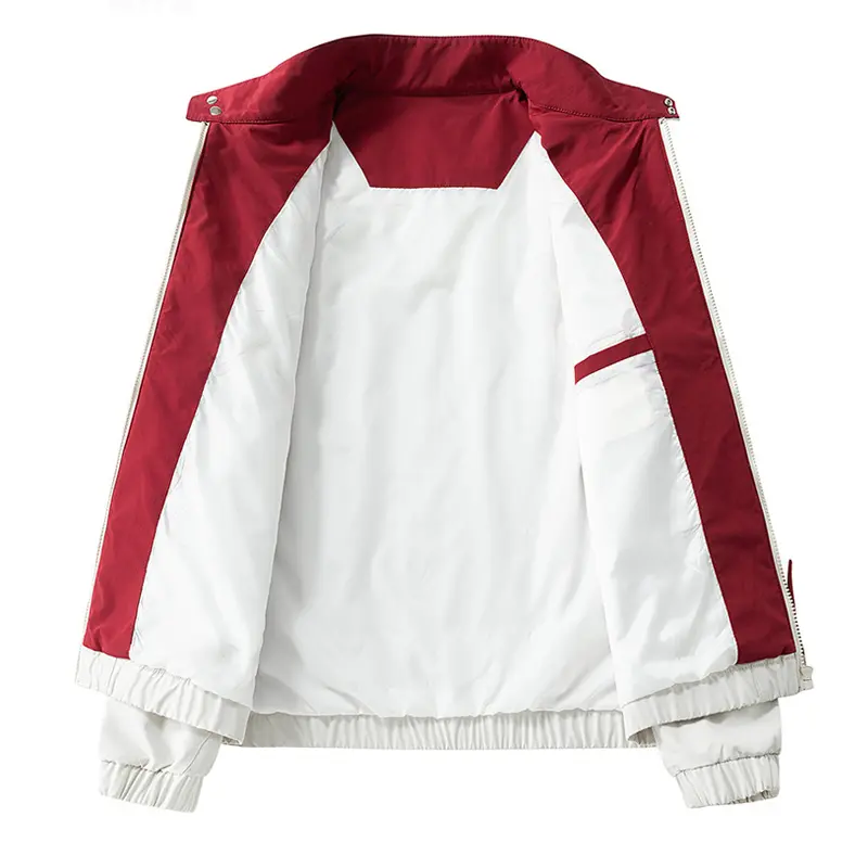 Spring Autumn Men's Bomber Jackets Fashion Men Retro Stand Collar Windbreaker Zipper Coats Men Sports Breathable Jacket Clothing