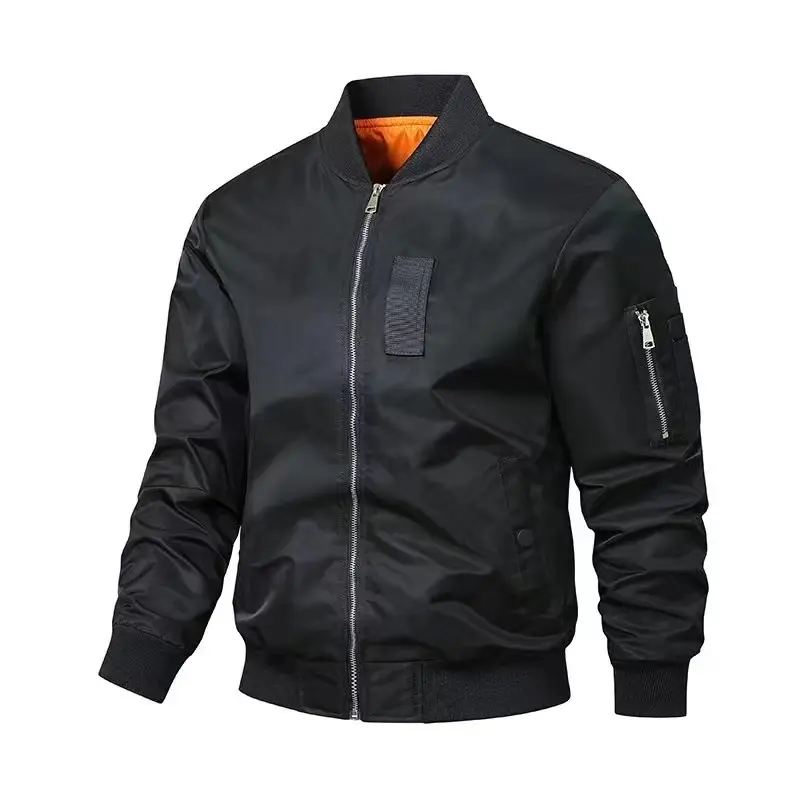 Spring Men's Bomber Jackets Fashion Men MA-1 Pilot Windbreaker Coats Men Waterproof Baseball Uniform Zipper Jackets Clothing