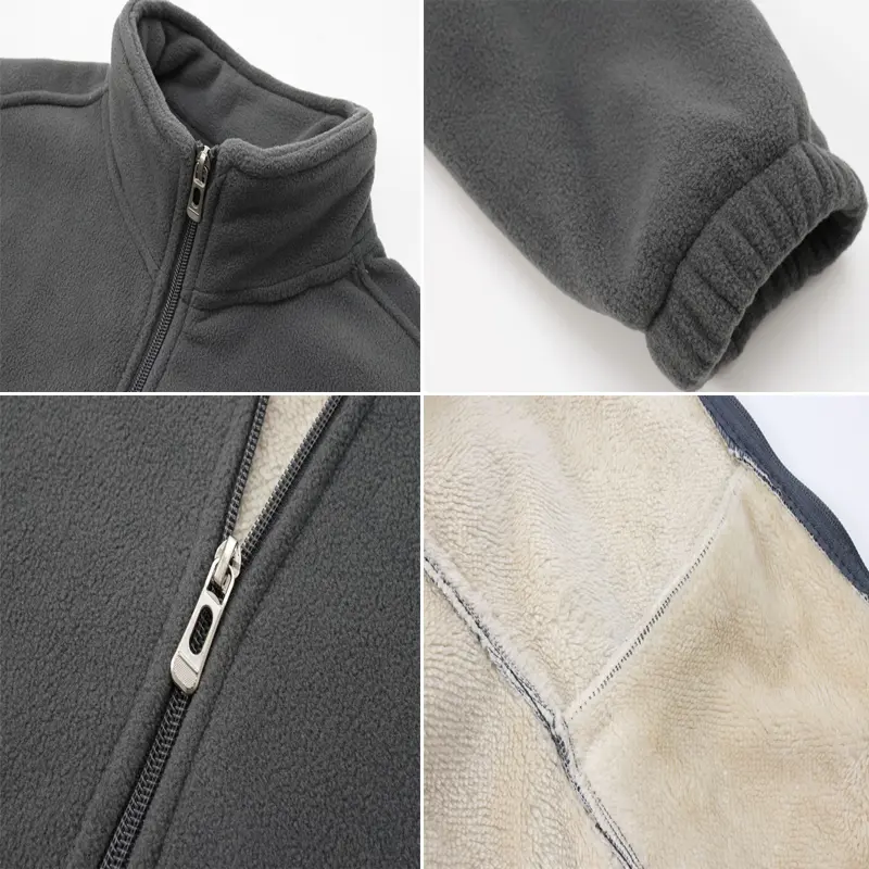 Autumn Winter Men's Polar Fleece Warm Jackets Fashion Men Softshell Sweatshirts Outdoor Men Thermal Windbreaker Zipper Jackets