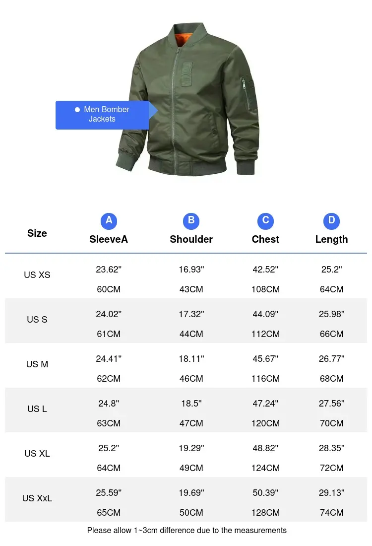 Spring Men's Bomber Jackets Fashion Men MA-1 Pilot Windbreaker Coats Men Waterproof Baseball Uniform Zipper Jackets Clothing